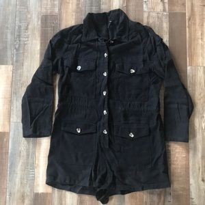 🌟ZARA Black Linen Romper🌟